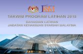 pahang.jksm.gov.mypahang.jksm.gov.my/images/penerbitan/jaduallatihantahunan/jksm... · JBG Sabah Pembantu Syariah LS19 JBG LK 4 Kursus Juruaudit Dalam ISO/ IEC 27001: 2013 7 ... 8