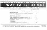 PERSATUAN GEOLOGI MAL AYSIA - Publications of … · PERSATUAN GEOLOGI MAL AYSIA NEWSLETTER OF THE GEOLOGICAL SOCIETY OF MALAYSIA JIL. 1 No.4 (Vol. 1 ... sains bum1, terutamanya d1
