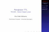 Rangkaian TTL @2012,Eko Didik Widianto Teknologi … · Aplikasi IC TTL Rangkaian TTL Tinjauan Elektrik Rangkaian TTL Nilai Logika Level Beban Statis Beban Kapasitif dan Delay Propagasi