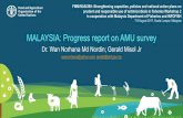 MALAYSIA: Progress report on AMU survey · AMU SURVEILLANCE oPassive surveillance ... • The investigation will be based on the same questionnaire. RESULTS. Number of samples. Distribution