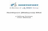 Northport (Malaysia) Bhd v… · NORTHPORT (MALAYSIA) BHD e-billing System User Manual 2 2. How to Access e-billing System via Northport Homepage 1. First, …