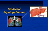 Síndrome hepatopulmonar Servicio de Medicina … · hasta la Hb de los eritrocitos que pasan por el centro del capilar dilatado, además a velocidad mayor por la circulación ...