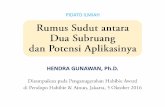 HENDRA GUNAWAN, Ph.D. - personal.fmipa.itb.ac.id · Mengapa perlu rumus sudut antara dua subruang ... Kesalahan pada Rumus Risteski & Trenčevski ... Penutup TERIMA KASIH..