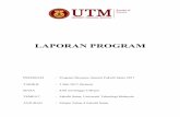 Laporan Program Bersama Alumni FS 2017 - science.utm.my · LAPORAN PROGRAM PROGRAM : Program Bersama Alumni Fakulti Sains 2017 TARIKH : 2 Mei 2017 (Selasa) ... dipilih dan diumumkan
