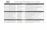 JADUAL BULAN SEPTEMBER 2018 - TENGAH - k-link.com · Sabtu 15-Sep BOP (Sila bawa prospek) Center Pelangi,Sentul 8.30pm CM Sulis Purwanto/EM Wawan/EM Wiyata/RM Lisna BOP (Sila bawa