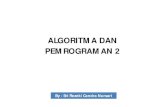 ALGORITMA DAN PEMROGRAMAN 2 - reezeki2011 | Tutorial ... · ALGORITMA DAN PEMROGRAMAN 2 ... • Harus memahami kode ASCII. Penulisan Data ke FILE BINER • Tidak perlu memberikan