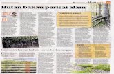 UTU,~AN MALAYSIA· JUMAAT 4 OGOS 2017 ·Hutan bakau …psasir.upm.edu.my/id/eprint/55600/1/Hutan bakau perisai alam.pdf · Bakau rnempunyai sifat adaptasi istimewa dengan ',akcirnya