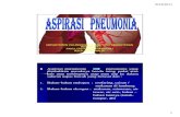 K - 35 Aspirasi Pneumonia (Ilmu Penyakit Paru)ocw.usu.ac.id/.../rts_146_slide_aspirasi_pneumonia.pdf · PATOFISIOLOGI AspirasiAspirasi benda benda asingasing dapatdapat menyebabkanmenyebabkan