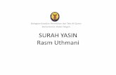 SURAH YASIN Rasm Uthmani - mysumber.com · dari rasul-rasul yang telah diutus, di atas jalan yang lurus (agama Islam). Al-Quran itu, diturunkan oleh Allah Yang Maha Kuasa, lagi Maha