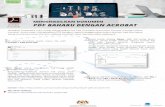 TP-01:Ac TIPS PANTAS DOKUMEN 1 Di dalam Acrobat, pada menu File pilih Create > PDF From File Sumber:  Tips akan datang: Acrobat: Menambah teks 2 . ...