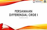 Persamaan differensial orde i · • Jika persamaan diferensial memiliki satu peubah tak bebas maka disebut Persamaan Diferensial Biasa (PDB). ... tidak linier, homogen = kN, N= t)