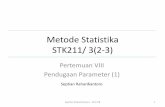 Metode Statistika STK211/ 3(2-3) - stat.ipb.ac.id FKH 2018-2019/STK211... · statistik Diperoleh data contoh -Statistika Deskriptif - Eksplorasi data - Ukuran pemusatan dan penyebaran