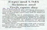 Expo and UMS UMS holds Pesta Malaysia. Sistem ini ... · di KKIA, Kota Kinabalu ... (Microsoft Access) sepenuhnya. Perisian ... bagi menjana generasi terbilang dan membangunkan potensi