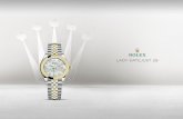 Jam Tangan Rolex Lady-Datejust 28: Rolesor Kuning ... · FUNGSI Jarum jam, menit, dan detik di tengah. Tanggal instan dengan pengaturan cepat. Detik-henti untuk pengaturan waktu yang