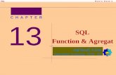 Minggu-13 DB1 (SQL-Function & Agregat) file• Fungsi agregat adalah fungsi-fungsi yang mengambil kumpulan (collection) suatu himpunandata ataubeberapa himpunandata dan mengembalikan