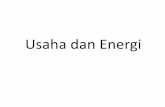 Usaha dan Energi - dinus.ac.iddinus.ac.id/repository/docs/ajar/Pertemuan_11_Usaha-Energi.pdf · Energi Kemampuan untuk melakukan usaha atau kerja Bentuk dari energi: Energi kinetik