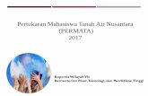 Pertukaran Mahasiswa Tanah Air Nusantara (PERMATA) 2017 · Meningkatkan integritas, solidaritas, dan perekat kebangsaan antar-mahasiswa ... peraturan akademik dan tata kehidupan kampus.