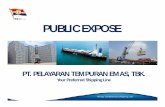PUBEX (250615) FINAL to present.ppt - PT. Pelayaran ... (250615).pdf · pelayaran tempuran emas, tbk. ... tambang(per teu) 3,8 juta 3,6 juta 5,6 ... sorong manokwari biak jayapura
