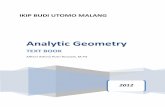 Analytic Geometry - learning4man.weebly.comlearning4man.weebly.com/uploads/1/6/5/2/16527750/modul-geometri... · Jika adalah jari-jari lingkaran dan 𝜃 adalah salah satu sudut antara