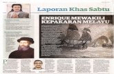 SABTU 9'JULA12016 :, aporanKha - psasir.upm.edu.mypsasir.upm.edu.my/48613/1/Enrique mewakili kepakaran melayu.pdf · sahkan dengan bangsa Melayu. "Tidak hanya menjalankan aktiviti