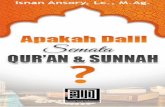 Dalil Syariat Tidak Hanya al-Quran dan Sunnah · membatahnya dengan menyebutkan bahwa hadits ini juga diriwayatkan oleh perawi yang tsiqah dari jalur lain yaitu dari Ubadah bin Nusaiy