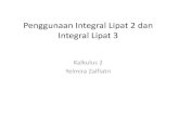 Penggunaan Integral Lipat 2 dan Integral Lipat 3 · Integral Lipat 3 Kalkulus 2 Yelmira Zalfiatri. INTEGRAL LIPAT TIGA. J yang 3x f M! y) dx dy J y nosy)) ox ðiy R xy(2 — 1 52)