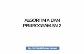 ALGORITMA DAN PEMROGRAMAN 2 - reezeki2011 · Definisi Struktur • Array dan struktur mempunyai persamaan dan perbedaan, yaitu : – Persamaan • Alokasi memori untuk elemen-elemennya