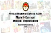 Modul I - Konsepsi Modul II - Implementasibpsdm.kemendagri.go.id/download/get/0744110cb0700988d87af77a92aa43... · MODUL IMPLEMENTASI memuat materi sbb: DEFINISI BELA NEGARA & AKSI