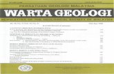 PERSATUAN GEOLOGI MALAYSIA - … · PERSATUAN GEOLOGI MALAYSIA (GEOLOGICAL SOCIETY OF'MALAYSIA) Majlis (Council) 1989/90 Pegawai~pegawai (Officers) ... Jabatan Sains Tanah, Universiti