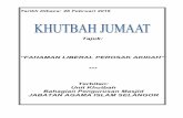 Tajuk: “FAHAMAN LIBERAL PEROSAK AKIDAH”e-masjid.jais.gov.my/uploads/uploads/26.02.2016(rumi) FAHAMAN... · tanpa batasan dan menolak prinsip kebenaran agama Islam serta mengambil