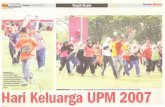 BERSEMANGAT acara Hari Keluarga UPM 2007 - core.ac.uk fileSIAPA CEPATmanak kakitangan UPM menyertai acara sukaneka yang diadakan. L EBIHUniversiti 1,000kakitanganPutra Malays,ia (UPM),