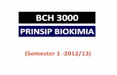 BCH 3000 - vodppl.upm.edu.myvauser/uploads/docs/1. INTRODUCTION.pdf2. Menyatakan pelbagai proses metabolisme yang utama (P2) 3. Menerangkan tindakbalas biokimia (A3) 4. Menyelesaikan
