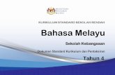 KURIKULUM STANDARD SEKOLAH RENDAH Bahasa Melayu · keberkesanan dalam proses pengajaran dan pembelajaran (PdP) amat dititikberatkan. PdP yang dilaksanakan bukan sahaja ... menarik