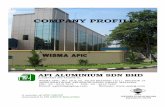 COMPANY PROFILE - APIC G · company profile api aluminium sdn bhd ... nurul azima quantity surveyor project coordination ... year of completion : 2005