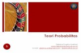 Teori Probabilitas - debrina.lecture.ub.ac.iddebrina.lecture.ub.ac.id/files/2017/03/5-Teori-Probabilitas.pdf · 1 sampai 6 secara bersama-sama sebanyak satu kali. Berapakah nilai