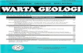 PERSATUAN GEOLOGI MALAYSIA - … · PERSATUAN GEOLOGI MALAYSIA ... Laporan (Report) 115 ... pengawetan tekstur, darjah perubahan mineral, dankejelekitanlkegemburan