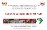 Kuliah 1: Epidemiology Of NCDjknj.moh.gov.my/ncd/latihanpengurusan/kuliah/Kuliah 1... · 2016-05-28 · Modul Latihan Perkhidmatan NCD Untuk Paramedik KKM Kuliah 1: Epidemiology Of