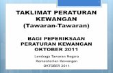 TAKLIMAT PERATURAN KEWANGAN (Tawaran-Tawaran) Documents/Treasury/Presentations Slides or... · Mulia Sultan Dan Yang Di-Pertuan Negara Brunei Darussalam. 6 Bil. 330 ... bentuk sampul