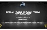 Ke Arah Penubuhan Badan Peguam Syarie Malaysia · 7- Mengapa Perlu diwujudkan badan Peguam Syarie Malaysia? ... mendapat perhaan pimpinan negara di mana YAB Perdana Menteri Malaysia