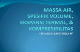 OSEANOGRAFI FISIKA IVlaboseanografi.mipa.unsri.ac.id/.../04/04-Massa-air-Spesifik-Volume... · untuk menentukan sebaran tekanan di laut ... Kalau cara penulisan ... Suhu berubah berubah