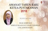 AMANAT TAHUN BARU KETUA PUSTAKAWAN 2018portal.psz.utm.my/quality/images/stories/kualiti/taklimat/AMANAT KP... · 1 Proposal Develop special collection on Johor State Government Publication