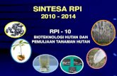 No Slide Title - forda-mof.org filesintesa rpi 2010 - 2014 rpi - 10 bioteknologi hutan dan pemuliaan tanaman hutan