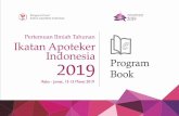 Program Book - iai.idiai.id/uploads/program-book-pit2019.pdf · menjadi young pharmapreneur yang menciptakan lapangan kerja bagi ... Apoteker Indonesia sebagaimana tersaji dalam program