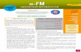 e-FM - science.utm.my · Symposium closing ceremony. 12 June 2018 Submission of hard cover project report, 1 cd of project report & proceeding. TARIKH TARIK DIRI KURSUS Tarikh akhir