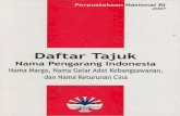 DAFTAR TAJUK - digilib.isi.ac.iddigilib.isi.ac.id/3023/1/Daftar Tajuk Nama Pengarang Indonesia.pdf · akronim, transliterasi, nama resmi, nama ... dituangkan dalam Surat Keputusan