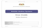 RADIA Online System - Bahagian Kawalselia … Online Payment User Guide RADIA Version 1.0 Release Date: 01-Feb-2012 Kementerian Kesihatan Malaysia System Radia Online System Document