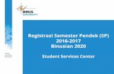 Registrasi Semester Pendek (SP) 2016 -2017 …accounting.binus.ac.id/files/2017/03/Materi-Sosialisasi...Bagi Binusian 2020, mata kuliah yang dijalankan pada Semester Pendek akan dipaketkan