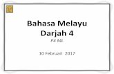Bahasa Melayu Darjah 4 - whitesandspri.moe.edu.sg for Parents/2017... · Hantar kerja rumah tepat pada masa Submit homework on time. Struktur Penilaian / Assessment Structures ...