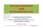 4. Sistem Perpaipan dan Keselamatan Gas - st.gov.my · Regulation 15 : Before commencing work on a new installation or gas extension, a person shall apply to the EC for an Approval