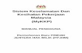 Sistem Keselamatan Dan Kesihatan Pekerjaan Malaysia (MyKKP)mykkp.dosh.gov.my/manual/PPJHM/UM_PPJHM_Pemohon.pdf · 2. Masukkan No.jentera yang hendak untuk berpindah hak milik pada